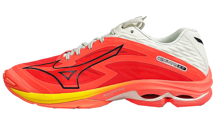 Mizuno Wave Lightning Z7 Breathable Low-Top Volleyball Shoes Orange Red V1GA220002 Orange Red.