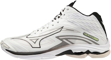 Mizuno Wave Lightning Z7 Mid Volleyball Shoes 'White Black Grey' V1GA225009 Mizuno Wave Lightning Z7 Mid Volleyball Shoes 'White Black Grey' V1GA225009