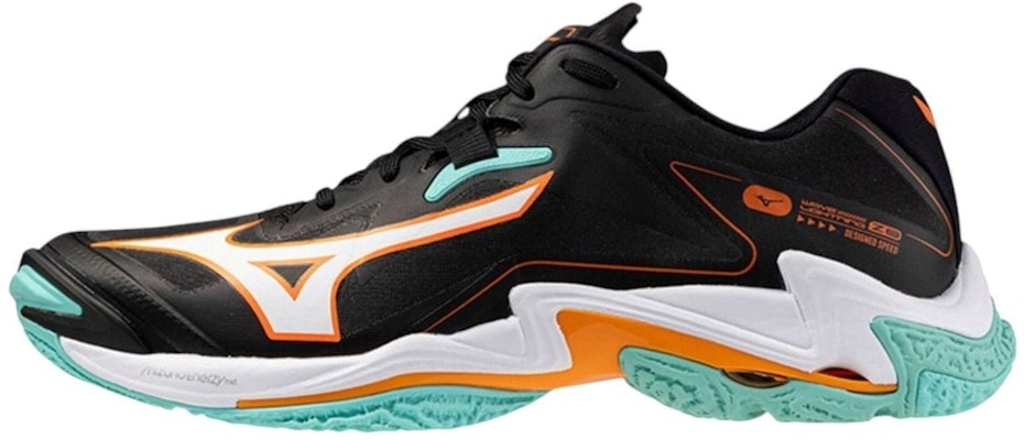 Mizuno Wave Lightning Z8 'Black Tangelo Ice Green' V1GA240007 Buy Mizuno Wave Lightning Z8 'Black Tangelo Ice Green' V1GA240007
