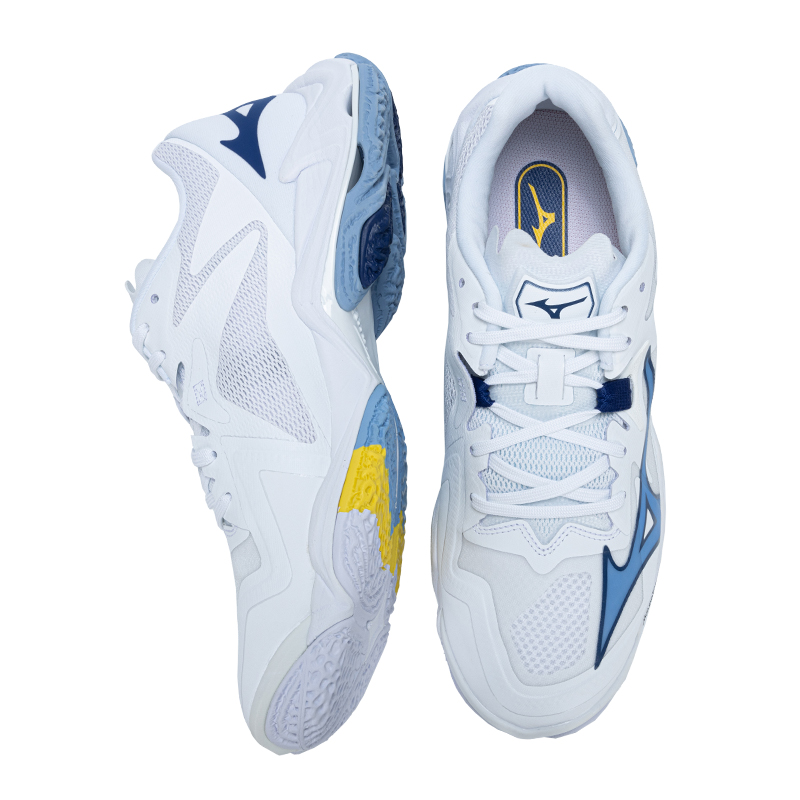 Lookbook Mizuno Wave Lightning Z8 ''Putih Bellwether Biru'' V1GA240097