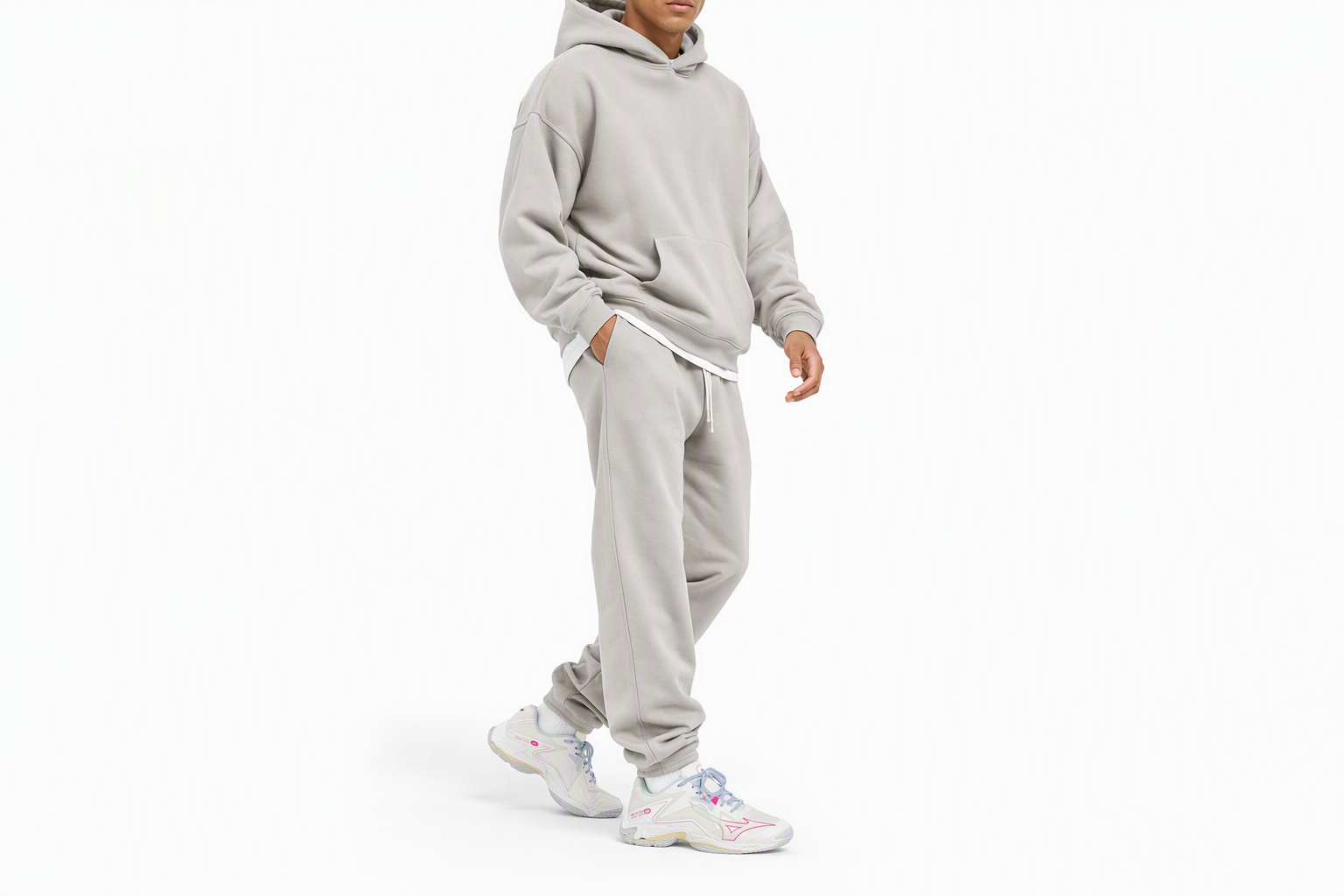 Order Mizuno 舒適百搭 減震防滑 低筒 訓練鞋 男女同款 白色
