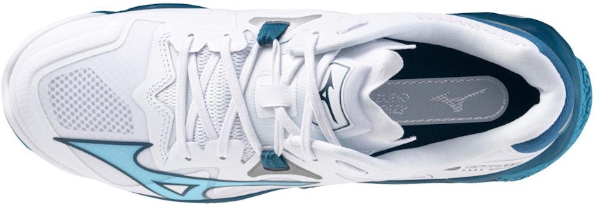 Mizuno Wave Lightning Z8 'Putih Biru Pelaut' V1GA240021 Lookbook Mizuno Wave Lightning Z8 'Putih Biru Pelaut' V1GA240021
