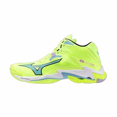 Mizuno Wave Lightning Z8 Mid 'Neo Lime Splish Splash'