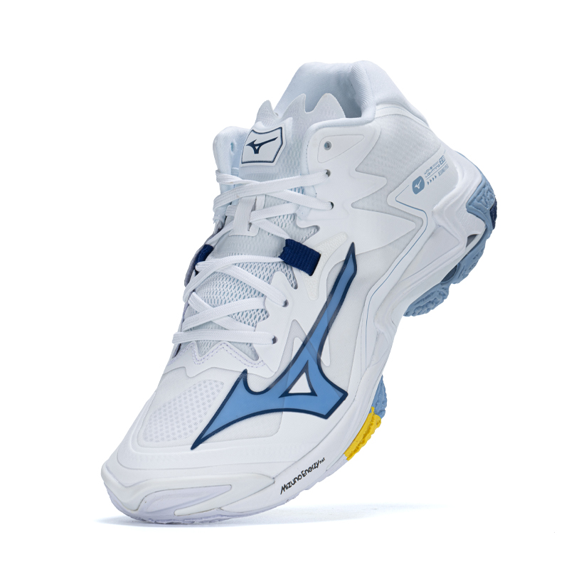 Order Mizuno Wave Lightning Z8 Mid 'White Bellwether Blue' V1GA240597