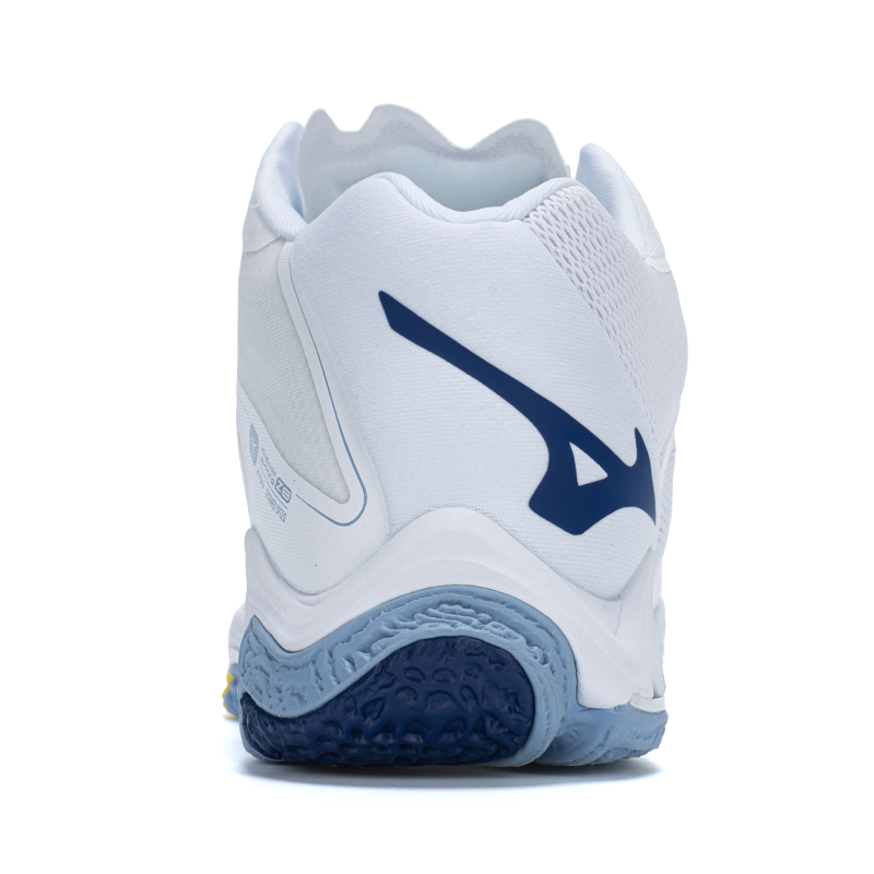 Shop Mizuno Wave Lightning Z8 Mid 'White Bellwether Blue' V1GA240597