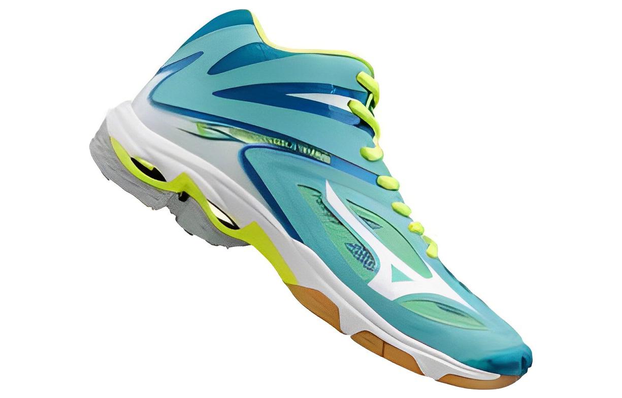 Lookbook Mizuno Wave Lightning Z 3 Mid 'Azul Claro Blanco' V1GC170504