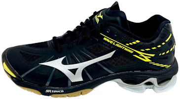 Mizuno Wave Lightning Z Lightweight Wear-resistant Volleyball Shoes Black Yellow V1GC150003 Mizuno Wave Lightning Z Lightweight Wear-resistant Volleyball Shoes Black Yellow V1GC150003