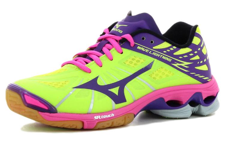 Lookbook Mizuno Wave Lightning Z Scarpe da Pallavolo Leggere e Resistenti Verde Viola V1GC150069