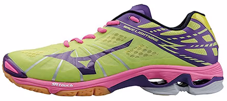 Mizuno Wave Lightning Z Lightweight Wear-resistant Volleyball Shoes Green Purple V1GC150069 Mizuno Wave Lightning Z Lightweight Wear-resistant Volleyball Shoes Green Purple V1GC150069