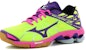 Mizuno Wave Lightning Z Kasut Bola Tampar Ringan Tahan Haus Hijau Ungu V1GC150069
