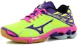 Lookbook Mizuno Wave Lightning Z Kasut Bola Tampar Ringan Tahan Haus Hijau Ungu V1GC150069