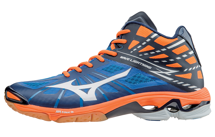 Mizuno Wave Lightning Z Mid 'Blue Orange' V1GA150522