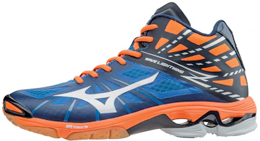 Mizuno Wave Lightning Z Mid 'Blue Orange' V1GA150522 Mizuno Wave Lightning Z Mid 'Blue Orange' V1GA150522