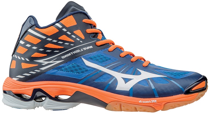 Mizuno Wave Lightning Z Mid 'Biru Jingga' V1GA150522 Order Mizuno Wave Lightning Z Mid 'Biru Jingga' V1GA150522