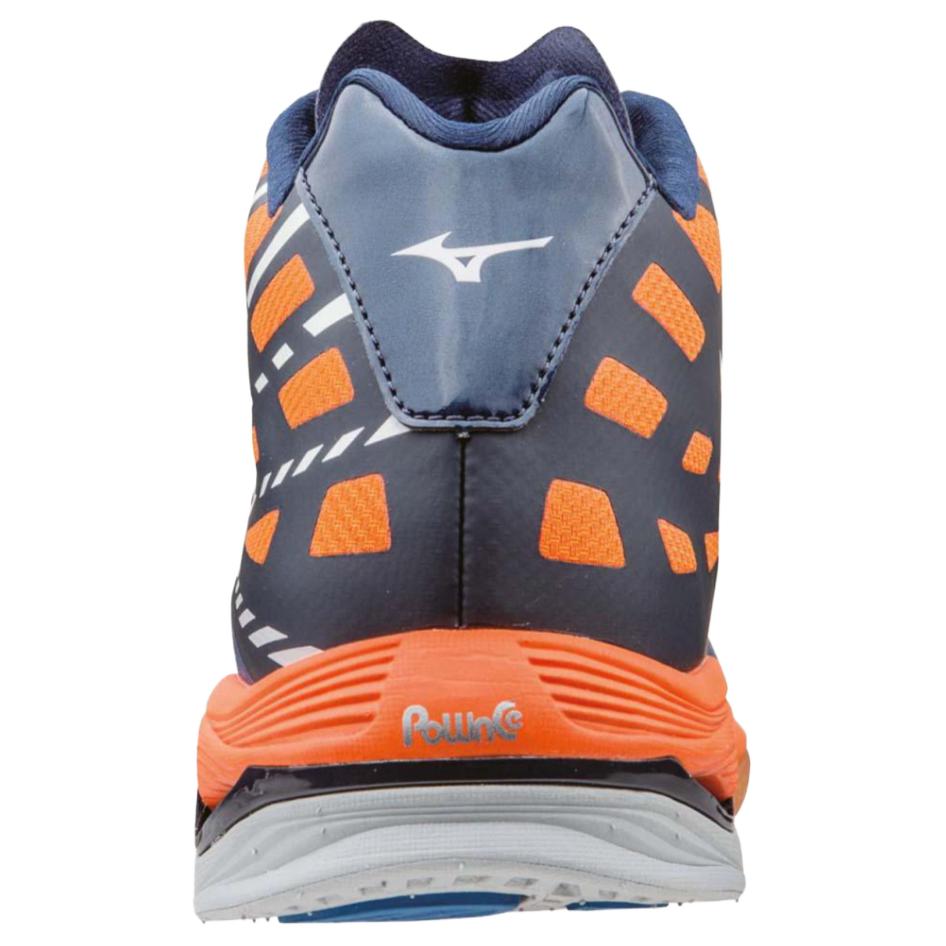 Lookbook Mizuno Wave Lightning Z Mid 'Blue Orange' V1GA150522