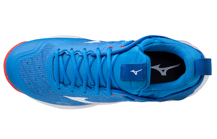 Lookbook Mizuno Wave Luminous 2 防滑耐磨 低筒運動排球鞋 男女同款 藍白