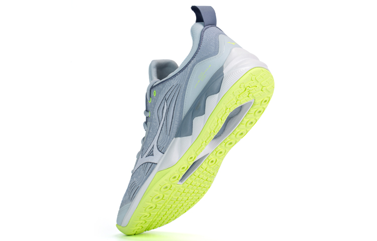 Lookbook Mizuno Wave Luminous 2 防滑耐磨 低筒運動排球鞋 男女同款 灰綠