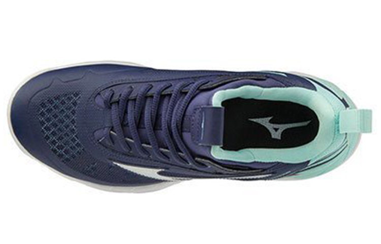 Lookbook Mizuno Wave Luminous Unisex 透氣耐磨 排球訓練鞋 男女款 藍白