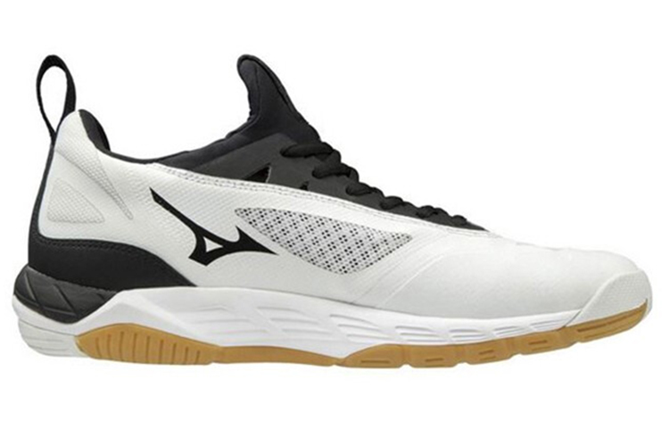 Order Mizuno Wave Luminous 防滑透氣 低筒運動排球鞋 男女同款 白黑