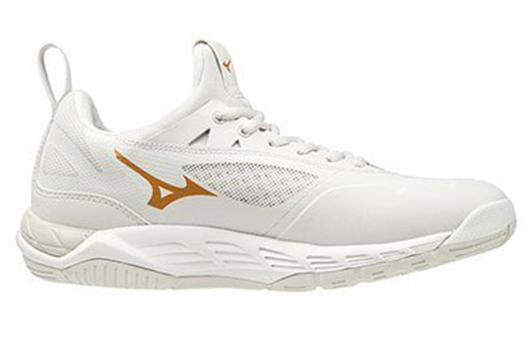 Order 美津濃 Wave Luminous 男女款減震耐磨防滑排球鞋 白金色