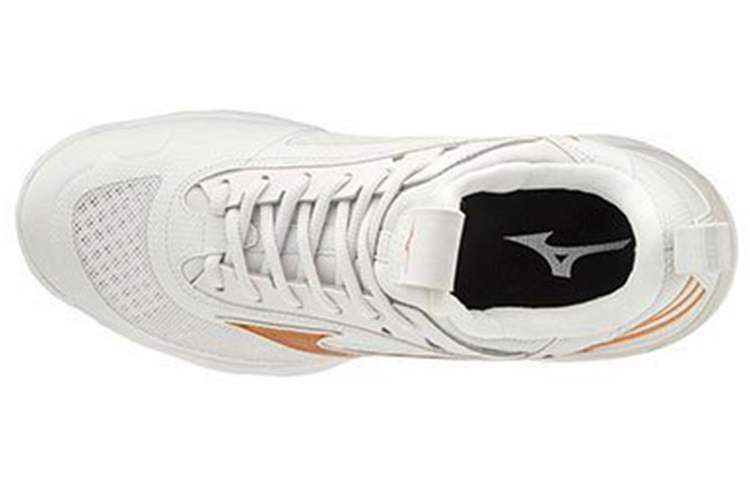 Lookbook 美津濃 Wave Luminous 男女款減震耐磨防滑排球鞋 白金色