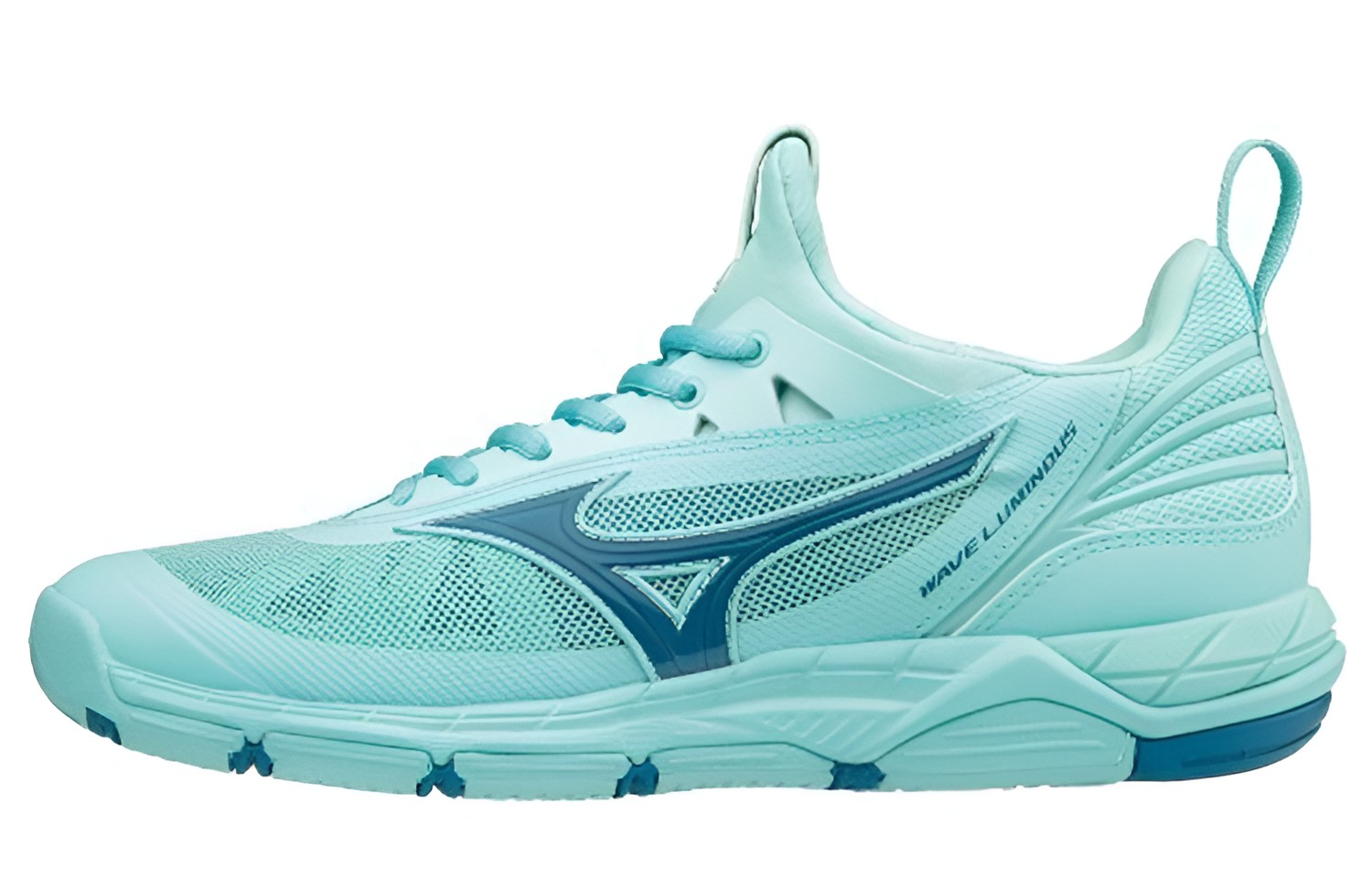 Mizuno Wave Luminous Low Tops Wear-resistant Volleyball Shoes Blue V1GC182096