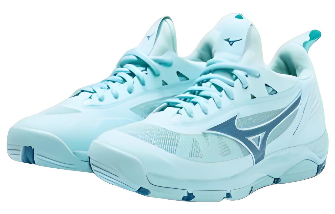 Order Mizuno Wave Luminous 低筒耐磨排球鞋 女款 藍色