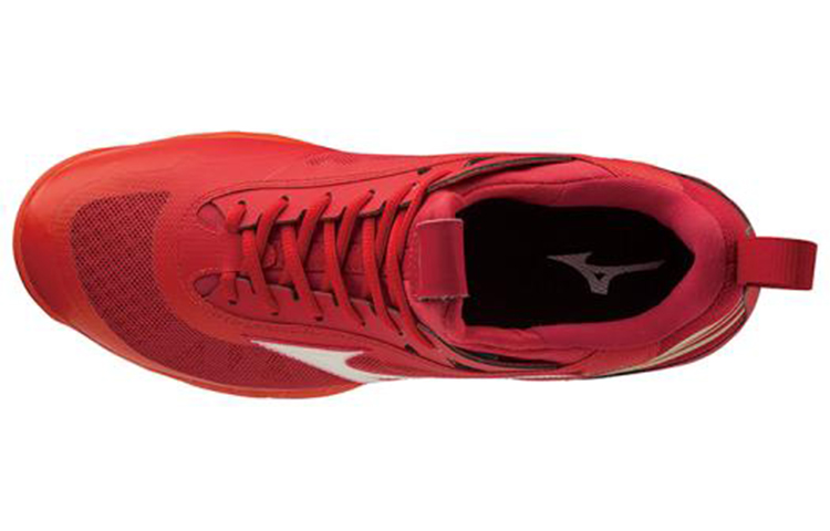 Lookbook Mizuno Wave Luminous Unisex 減震防滑耐磨 低筒 排球鞋 男女同款 紅色