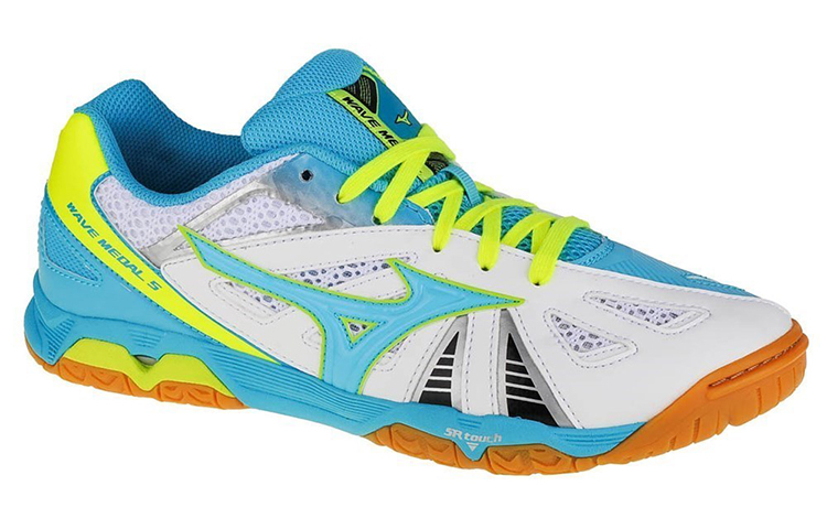 Lookbook Mizuno Wave Medal 5 減震防滑桌球鞋 男女同款 藍黃