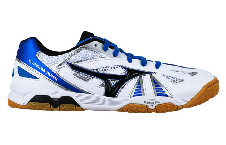 Order 美津濃 Wave Medal 5 減震防滑乒乓球鞋 男女款 白藍