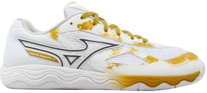 Mizuno Wave Medal 7 'Putih Emas' Sneakers 81GA231512 Order Mizuno Wave Medal 7 'Putih Emas' Sneakers 81GA231512