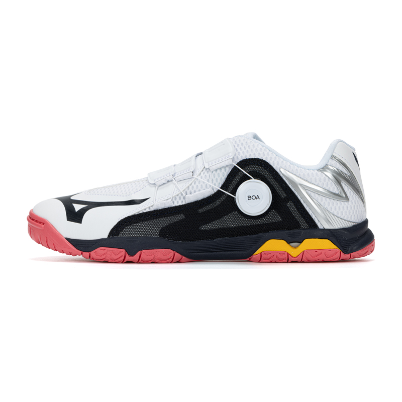 Mizuno Wave Medal BOA Table Tennis Shoes White/Black/Orange Training Shoes 81GA201231