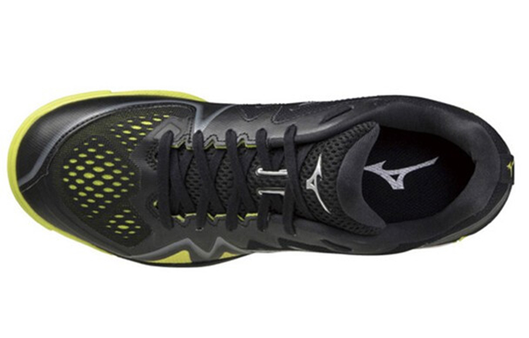 Lookbook 美津浓 Wave Medal Rise 透氣耐磨防滑乒乓球鞋 男女同款 黑黃