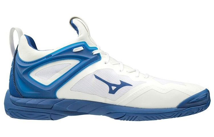 Mizuno Wave Mirage 3 Cozy Wear-resistant White Blue 圖 2