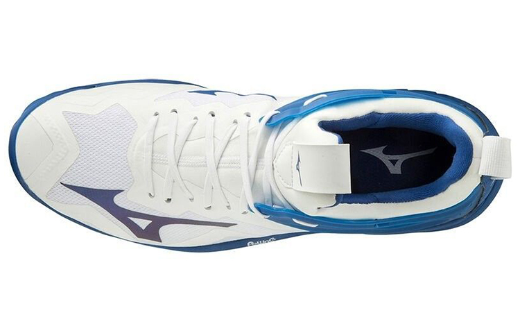 Mizuno Wave Mirage 3 Cozy Wear-resistant White Blue 圖 3