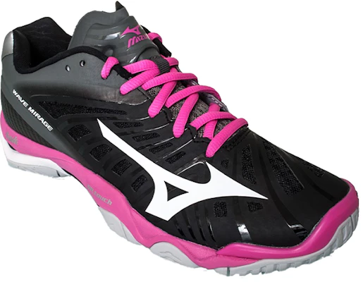 Mizuno Wave Mirage Nb Résistant Noir Rose Blanc Chaussures Confortables X1GB169001 Lookbook Mizuno Wave Mirage Nb Résistant Noir Rose Blanc Chaussures Confortables X1GB169001