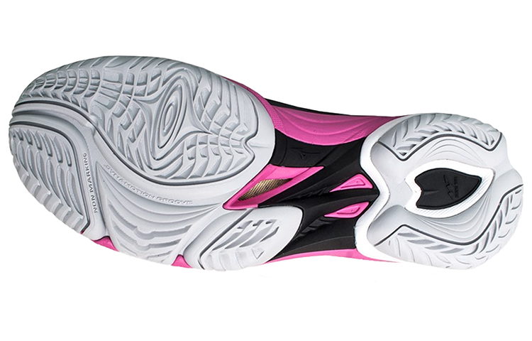 Shop Mizuno Wave Mirage Nb Résistant Noir Rose Blanc Chaussures Confortables X1GB169001
