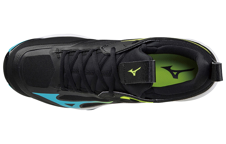 Lookbook Mizuno Wave Momentum 2 'Black Blue' V1GA211223
