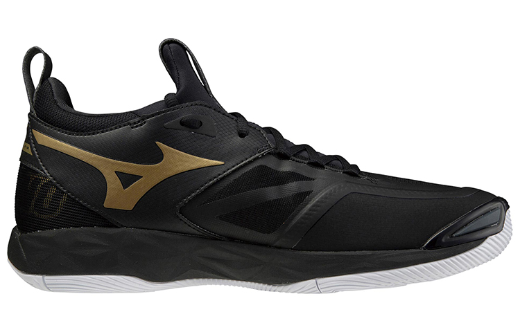 Order Mizuno Wave Momentum 2 'Hitam Emas' V1GA211252