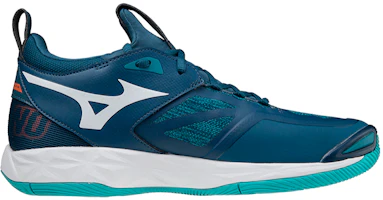 Order Mizuno Wave Momentum 2 耐摩防滑排球鞋 男女皆宜 藍白橙