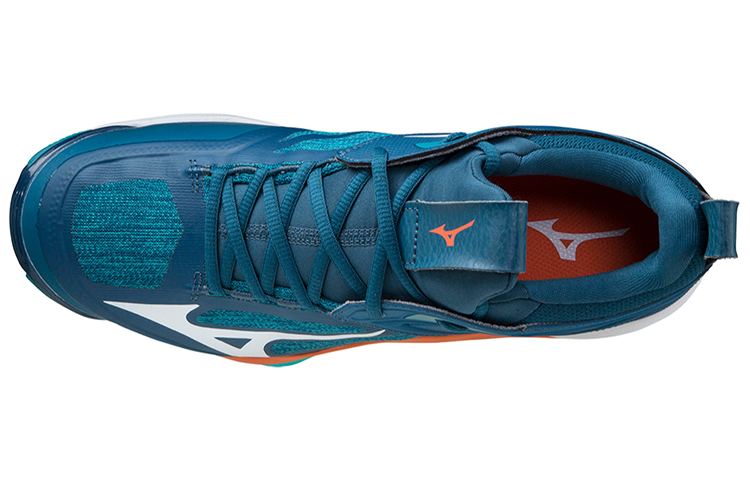 Lookbook Mizuno Wave Momentum 2 'Blue White Orange' V1GA211284