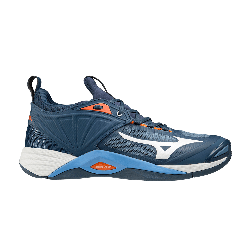 Mizuno Wave Momentum 2 'Dark Denim Scarlet Ibis' V1GA211212