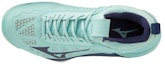 Lookbook Mizuno Wave Momentum 2 'Tiffany Blue' Wanita Lelaki. V1GC191228