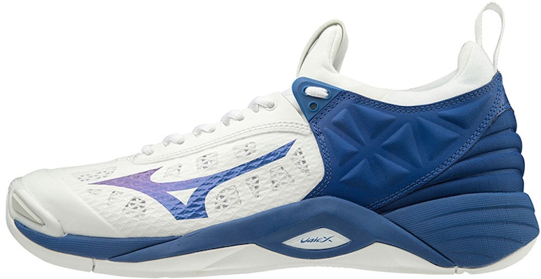 Mizuno Wave Momentum 2 透氣耐磨防滑排球鞋 男女同款 白藍 Buy Mizuno Wave Momentum 2 透氣耐磨防滑排球鞋 男女同款 白藍