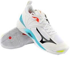 Shop Mizuno Wave Momentum 2 排球鞋 男女款 白藍黑