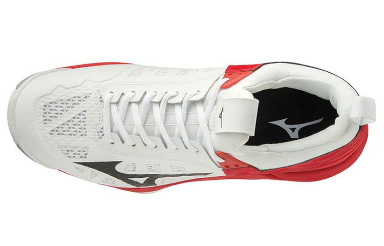 Lookbook Mizuno Wave Momentum 2 'White Red Black' V1GA191208