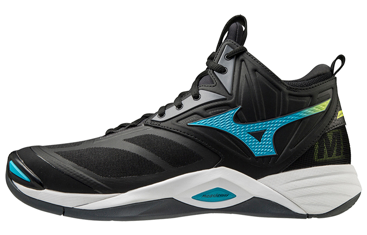 Mizuno Wave Momentum 2 Mid 'Black Blue' V1GA211723