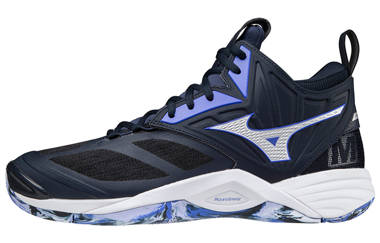 Mizuno Wave Momentum 2 Mid 'Black Purple Blue' V1GA211702