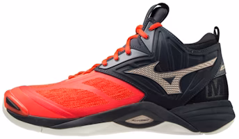 Mizuno Wave Momentum 2 Mid 'Black Red' V1GA211763 Mizuno Wave Momentum 2 Mid 'Black Red' V1GA211763