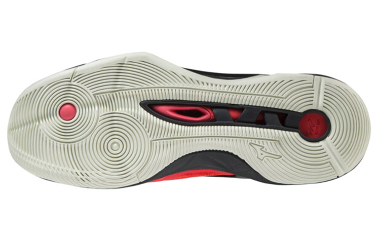 Shop Mizuno Wave Momentum 2 Mid 'Black Red' V1GA211763